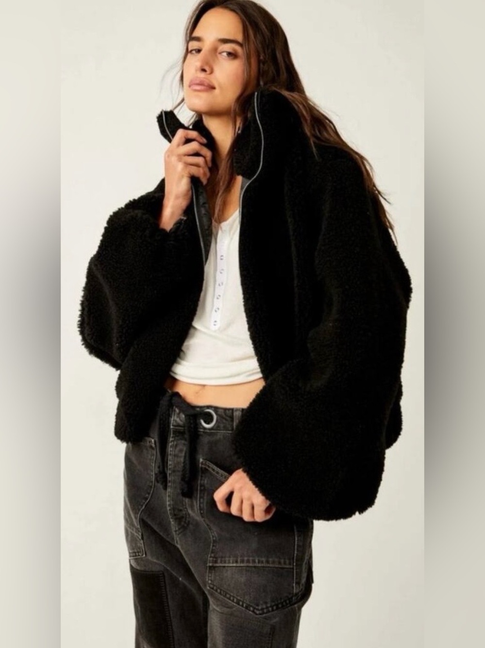Free People cozy Teddy jacket